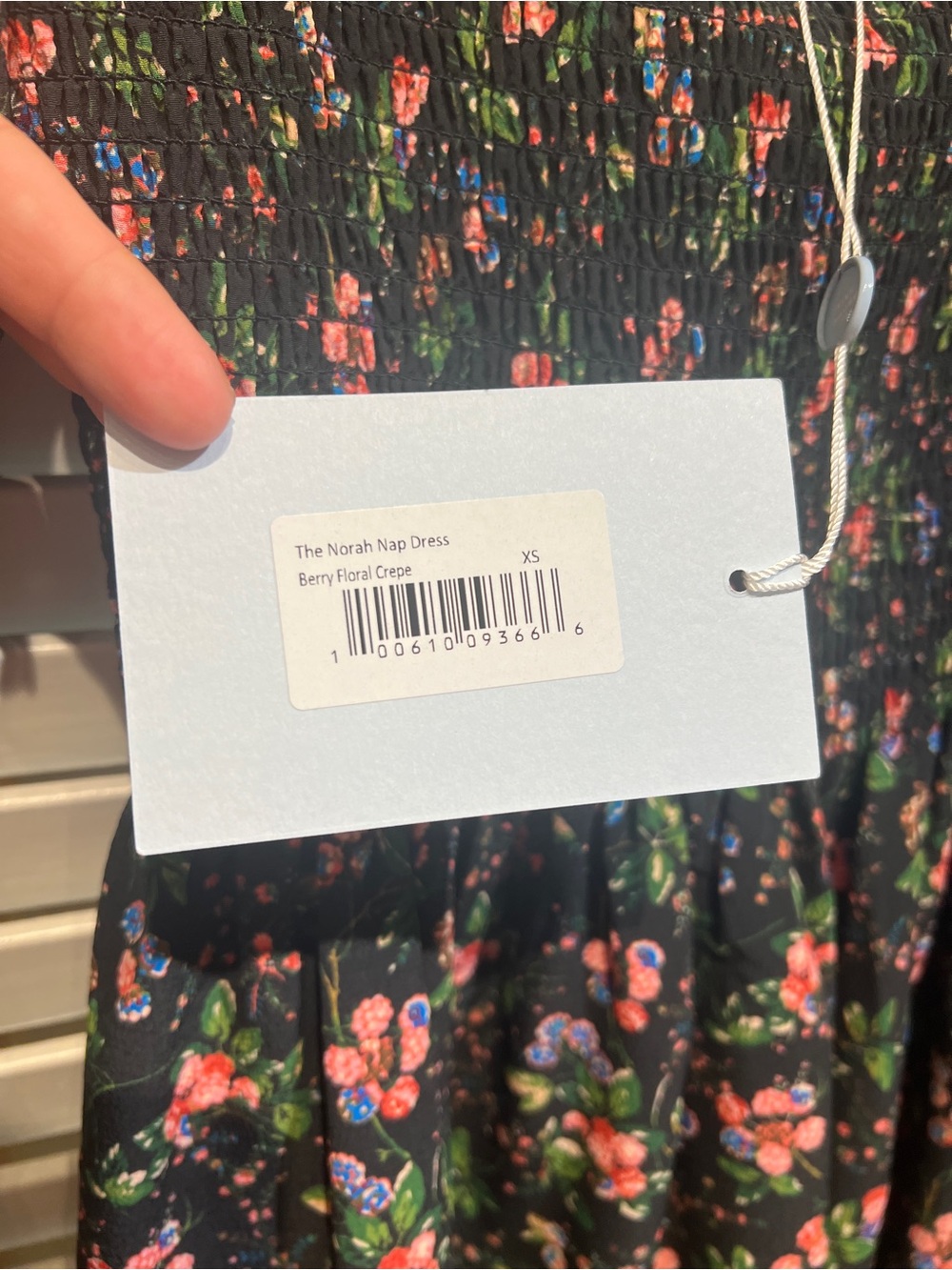 Hill House Norah Nap Dress Berry Floral Crepe Nwt Xs View 5